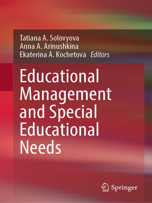 cover image of Educational Management and Special Educational Needs